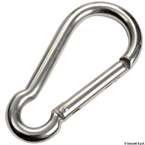 Moschettone inox senza sporgenza 10 mm